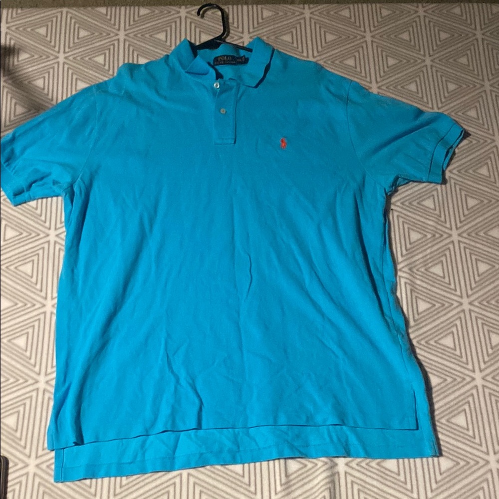 Polo by Ralph Lauren Blue Cotton Polo Shirt‎